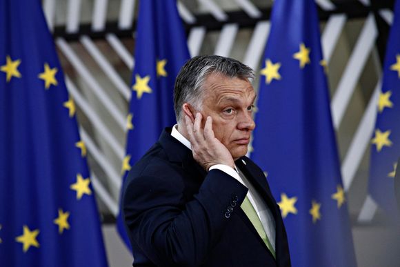 3ifz1w viktor orban arrives for a meeting with european union leaders in brussels belgium jun