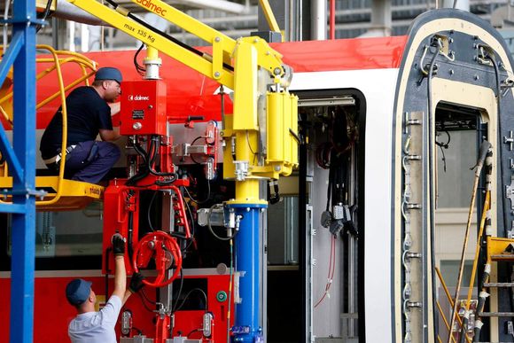 foqg1i high speed train production line of ansaldobreda in pistoia italy in 2013 shutterstock 20240124173554