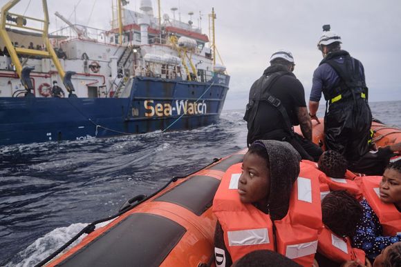 i74yg1 the many financial pressures on eu governments include caring for asylum seekers such as the hundreds rescued from the mediterranean sea on sunday and monday and brought aboard the rescue ship sea wat 20231220141614