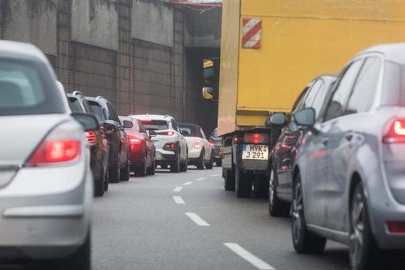 traffic backs up entering a tunnel in luxembourg city lex kleren 20240116131944