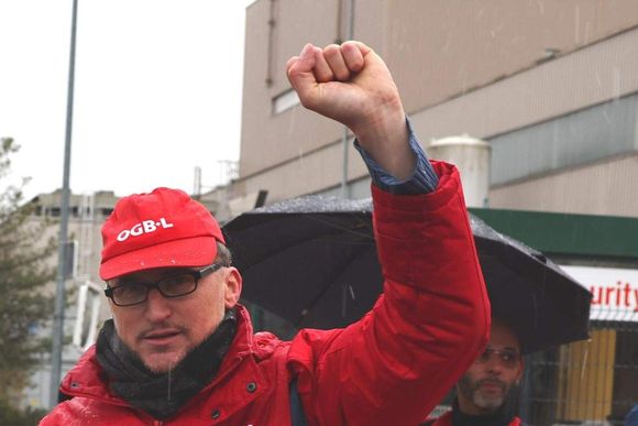 uli71z worker at the ampacet factory in dudelange at the start of the strike on 27 november by marc wilwert 20231221165145